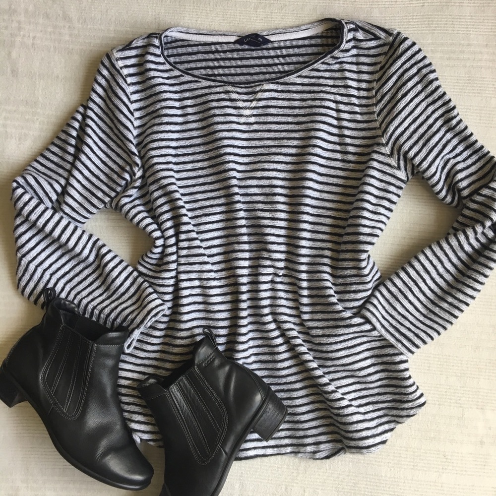 Stripped lands end sweater